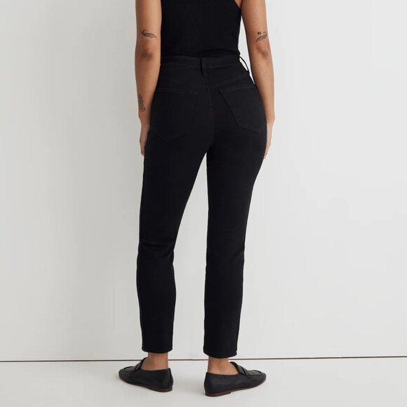 Madewell Curvy Stovepipe Jeans Black Size 31 NWT - Picture 2 of 10